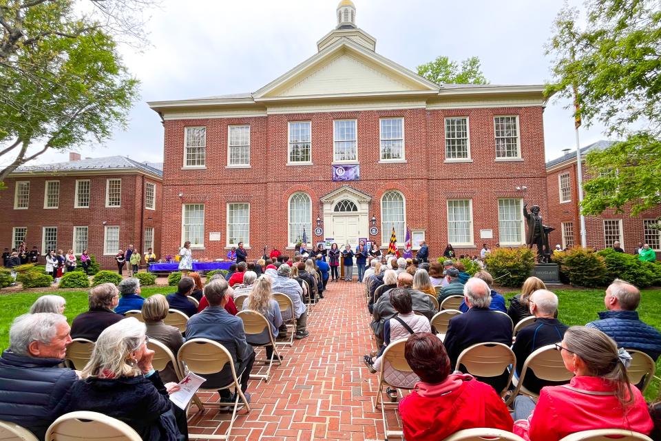 Crowd gathers during 2024 Talbot Day